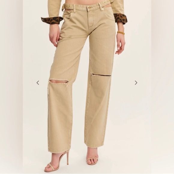 SER.O.YA Christy Low Rise Boyfriend Jean in Savannah Revolve Size 27 - Picture 7 of 10